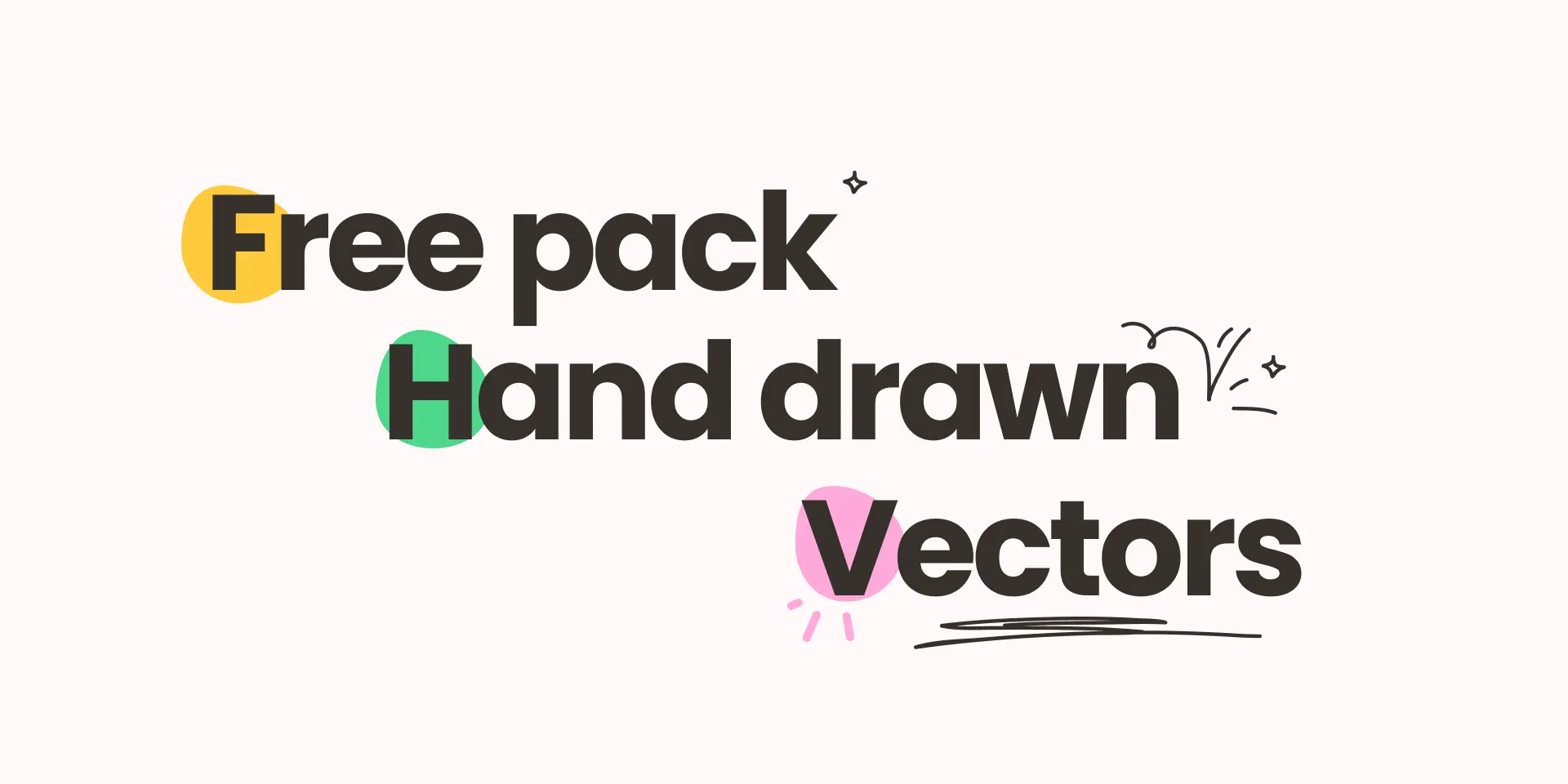 Free Pack Hand-drawn Vectors